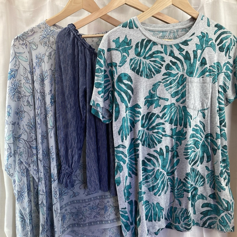 J. Jill American Eagle Outfitters Aeropostal 3 pc Bundle Lot Women's Tops‎ S/M